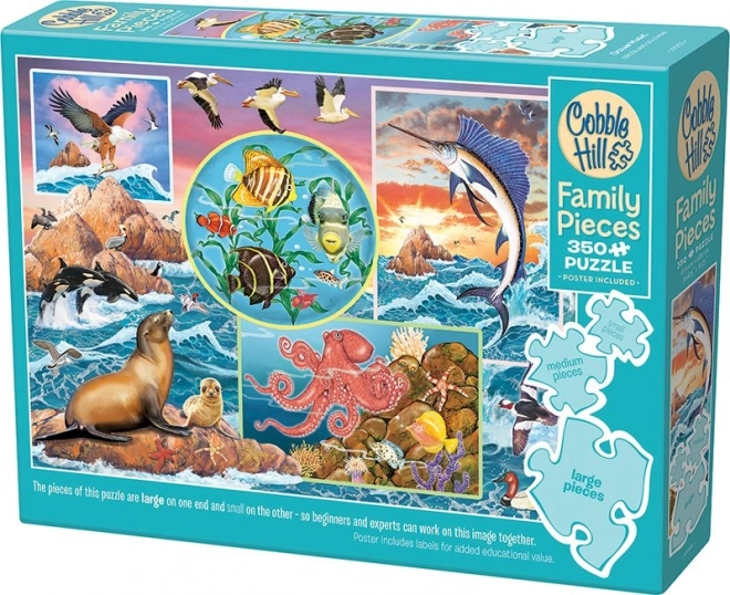 COBBLE HILL Familiepuzzel Oceaanmagie 350 stukjes