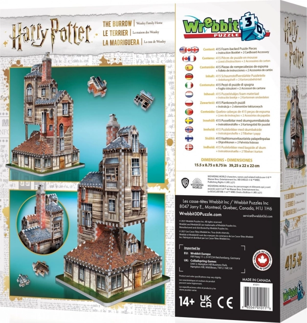 WREBBIT 3D puzzel Harry Potter: Het Nest