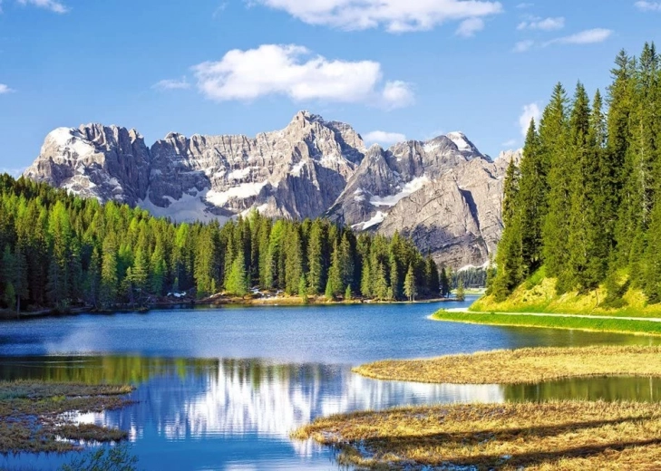 puzzel 3000 stukjes Misurina-meer, Italië