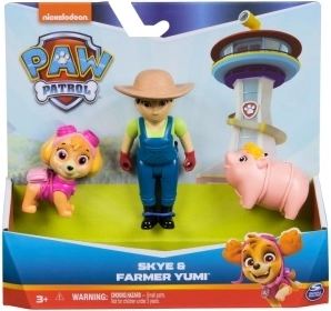 Figurenset PAW Patrol: Skye, boerin Yumi en biggetje