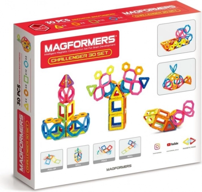 Magnetische blokken Challenger 30 stuks