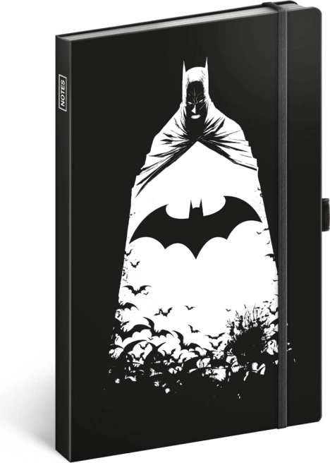 notitieboek batman met elastische band en pennenlus