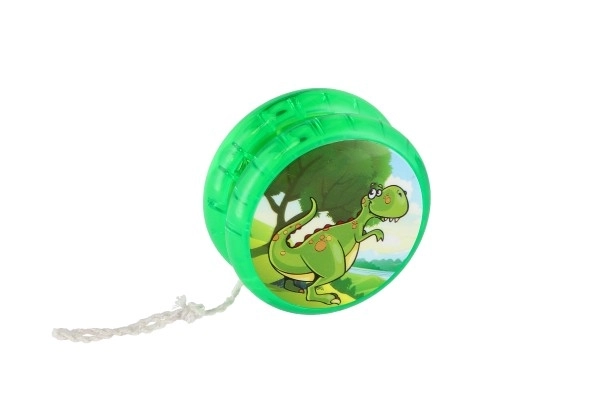 Jojo dinosaurussen lichtgevende kunststof 6cm op batterijen mix van soorten 12 stuks in doos