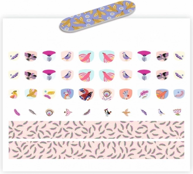 Nagelstickers Vogels van Djeco