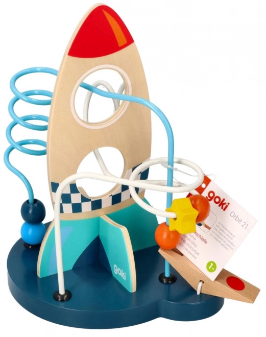 Lelin Toys houten kralenlabyrint