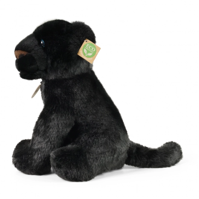 Pluchen panter zittend 30 cm ECO-VRIENDELIJK