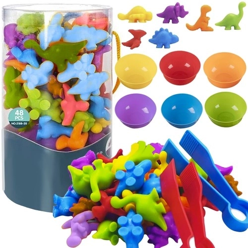 Vuiková montessori spel Leer tellen – Dinosaurussen