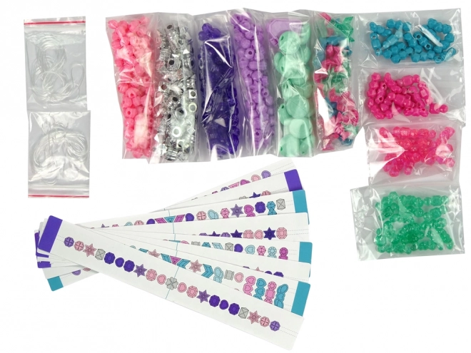 Set voor het maken van armbanden Gekleurde kralen Creator Container