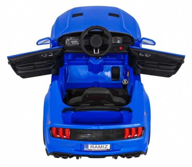 Blauwe elektrische kinderauto GT Sport met afstandsbediening