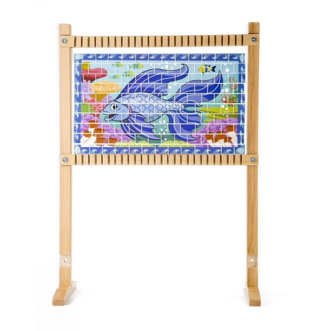 Houten weefgetouw voor kinderen