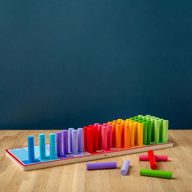 Regenboogtelstokken voor kinderen