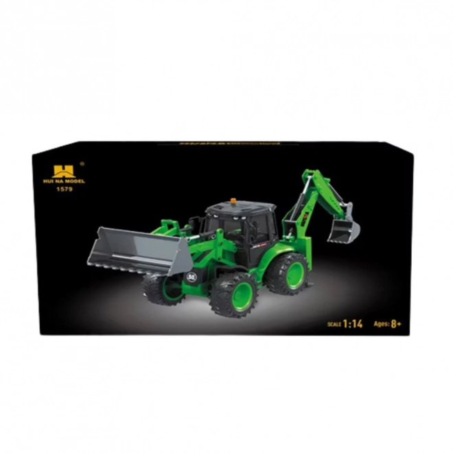Groene RC graaf-laadmachine Huina 1:14