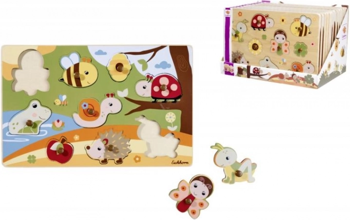 Houten puzzel 9 stukjes – 28 × 18 cm