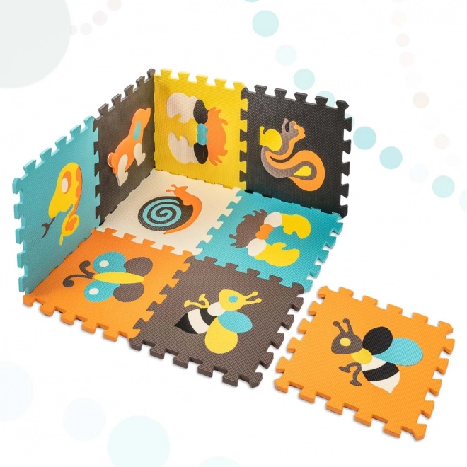 Kleurrijke schuimpuzzel met dieren - 9 stuks