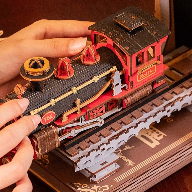 3D puzzel boekensteun Historische stoomtrein