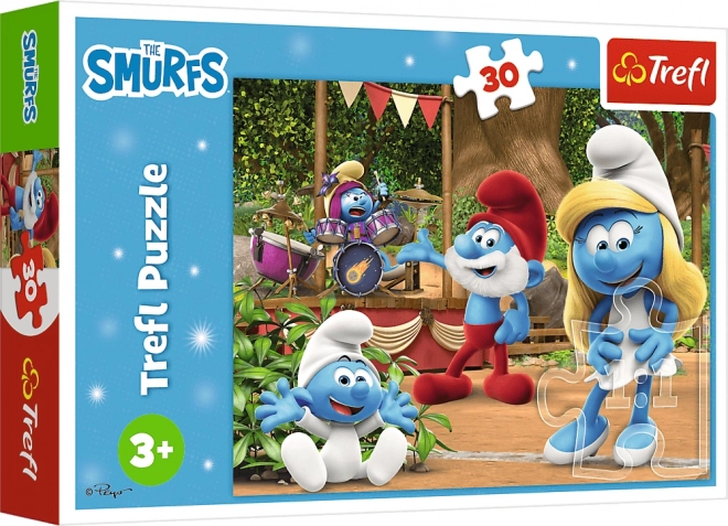 TREFL Puzzel Smurfen en Smurfin 30 stukken