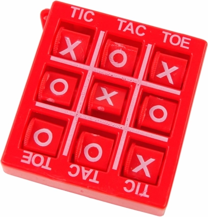 Reisspel boter-kaas-en-eieren 4,5 cm – rood