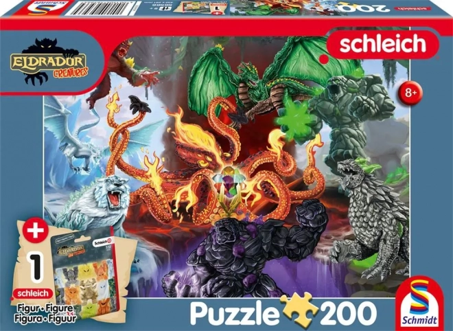 Puzzel Eldrador: kwaadaardige wezens 200 stukjes + SCHLEICH-figuur