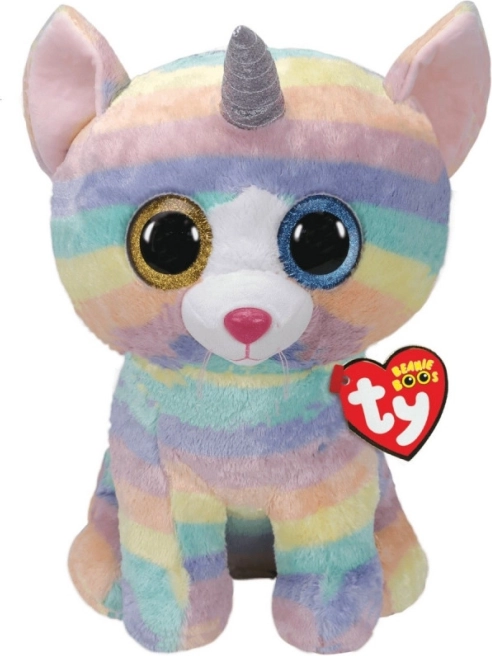 Pluche eenhoorn-katje TY Beanie Boos Heather 42 cm