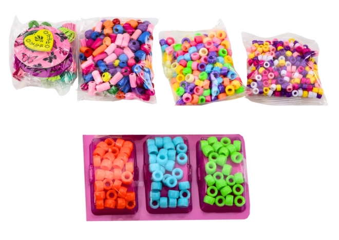 Set kralen in een pot voor het maken van sieraden 3-in-1