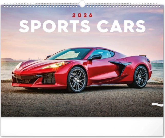 Muurkalender Snelle Auto's 2026