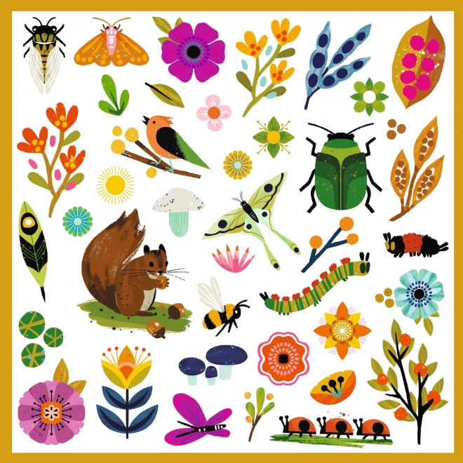 Djeco stickers in de tuin