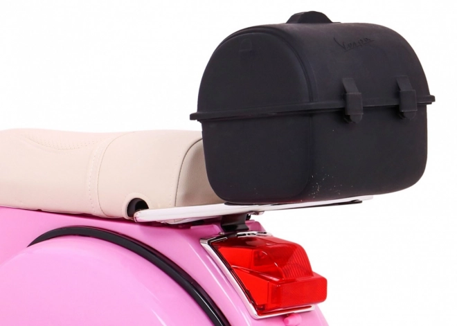Elektrische kinderscooter Vespa roze met zijwieltjes