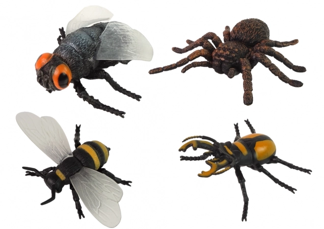 Set van 6 insectenfiguren Insecten Spin Bij