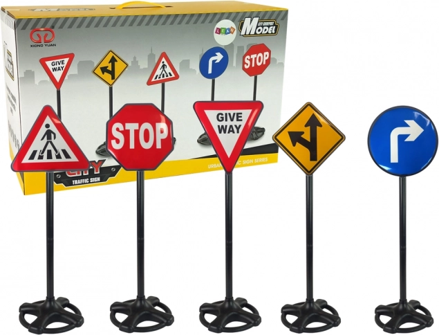 Grote educatieve set verkeersborden 82 cm