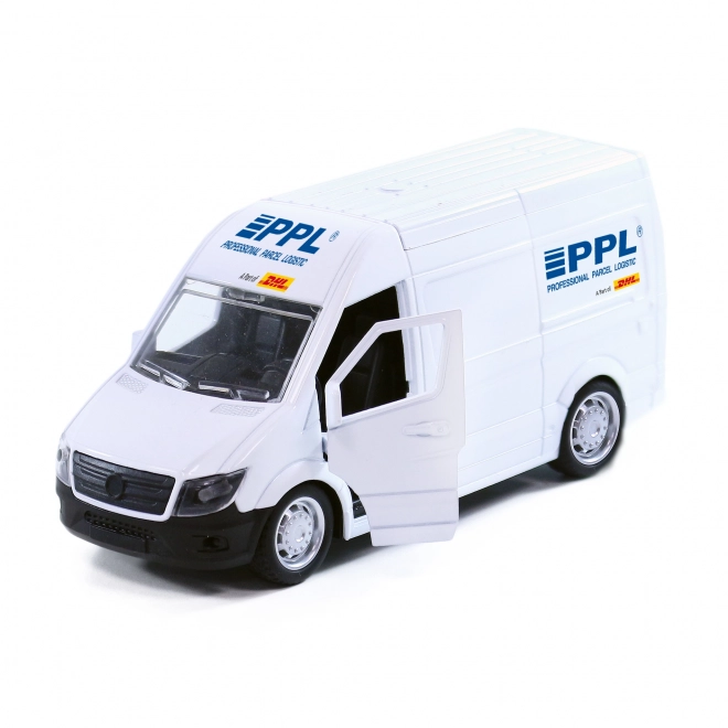 Metalen auto PPL met te openen deuren 14 cm