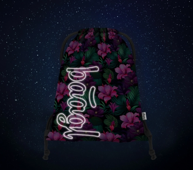Zak PARADISE met bloemenpatroon