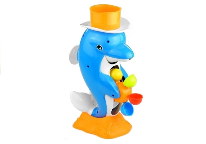 Bad speeltje met fontein Dolphin Rollen