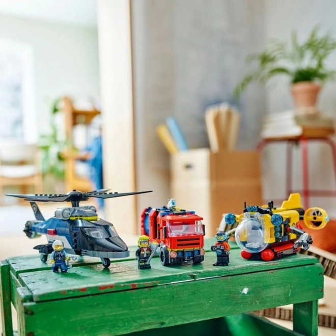 LEGO® City 60462 Remix: Helikopter, Brandweerwagen en Onderzeeër