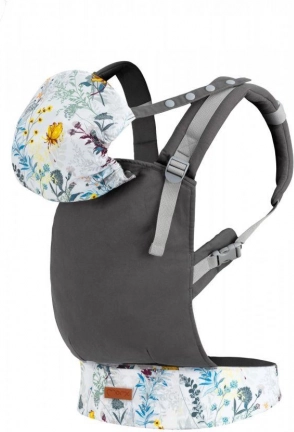 ergonomische drager MoMi Collet bloemenmotief
