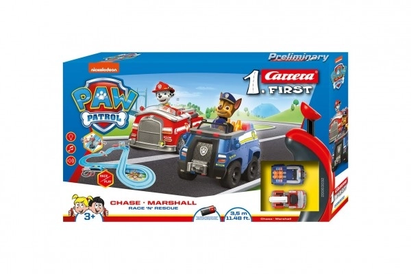 Eerste Paw Patrol Race N Rescue 3,5m racebaan