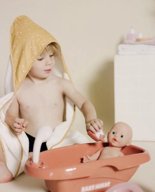 Badkuip voor poppen Baby Nurse met accessoires
