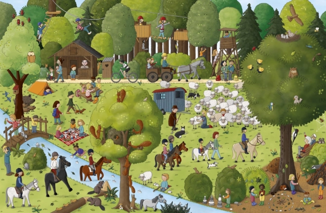Illustraties op groot formaat vol leven