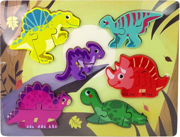 Houten kleurrijke puzzels voor kinderen – mix van motieven