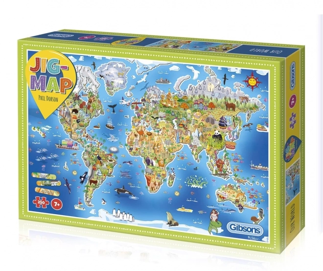 Educatieve puzzel Onze Wereld 250 stukjes