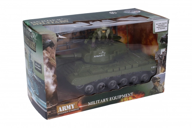 Tank met soldaat 26 cm