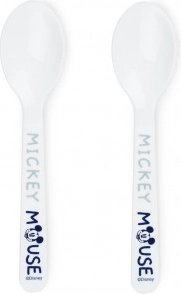 Set kinderlepels Mickey met reisetui
