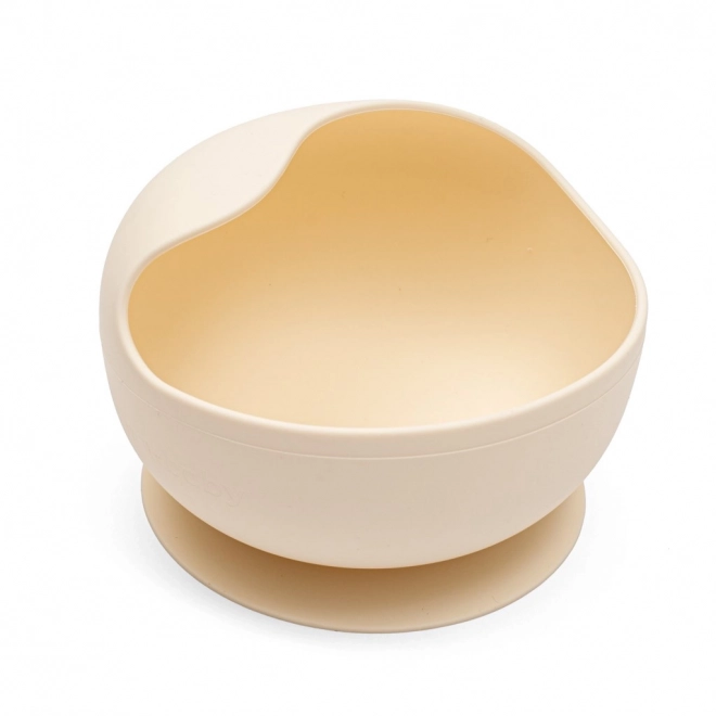 Siliconen kom met zuignap New Baby beige