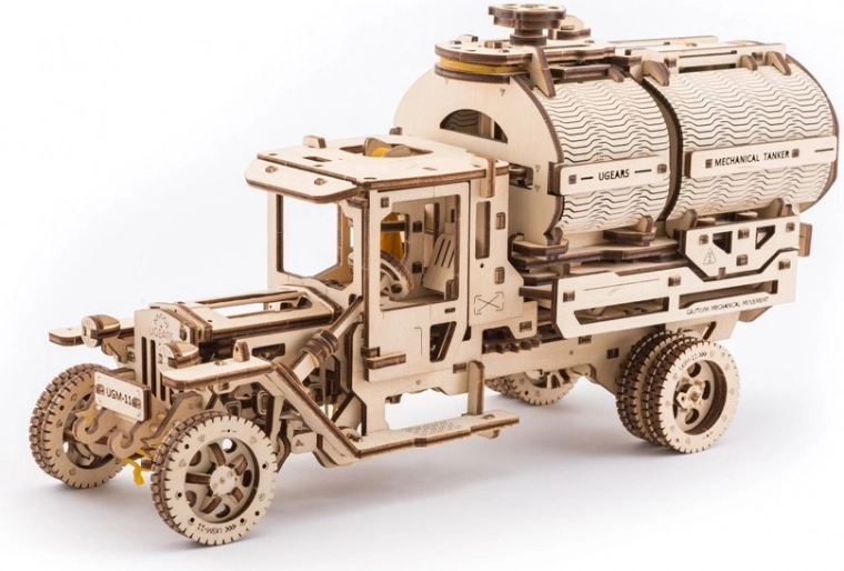 Tankwagen met mechanische details