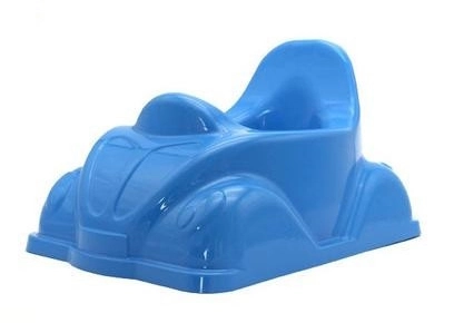 Potje auto blauw 35x24 cm