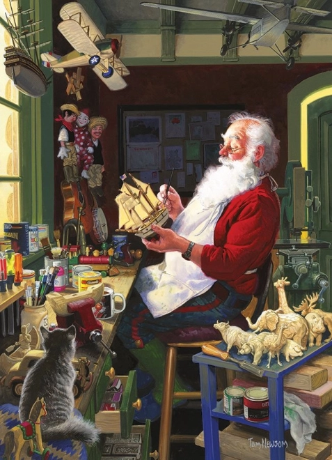 Puzzel Santy’s werkplaats 500 stukjes Cobble Hill