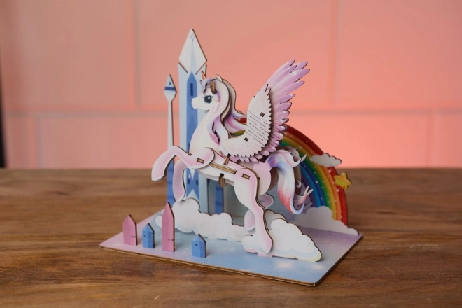 3D houten puzzel Eenhoorn