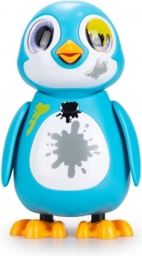 interactieve reddingspinguïn blauw – knuffel met lichtjes, geluiden en emoties