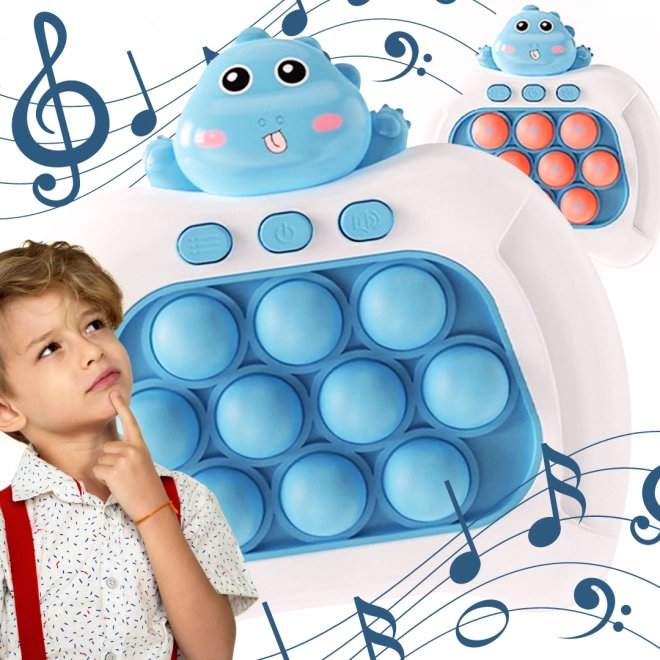 Elektronisch spel POP IT Antistress vaardigheidsspel Dino Blauw