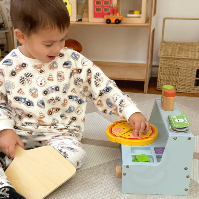 Tooky Toy houten pizza set met accessoires