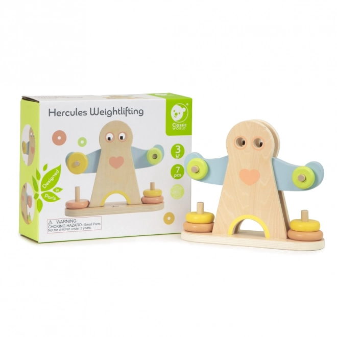 Houten puzzel - Herkules gewichten